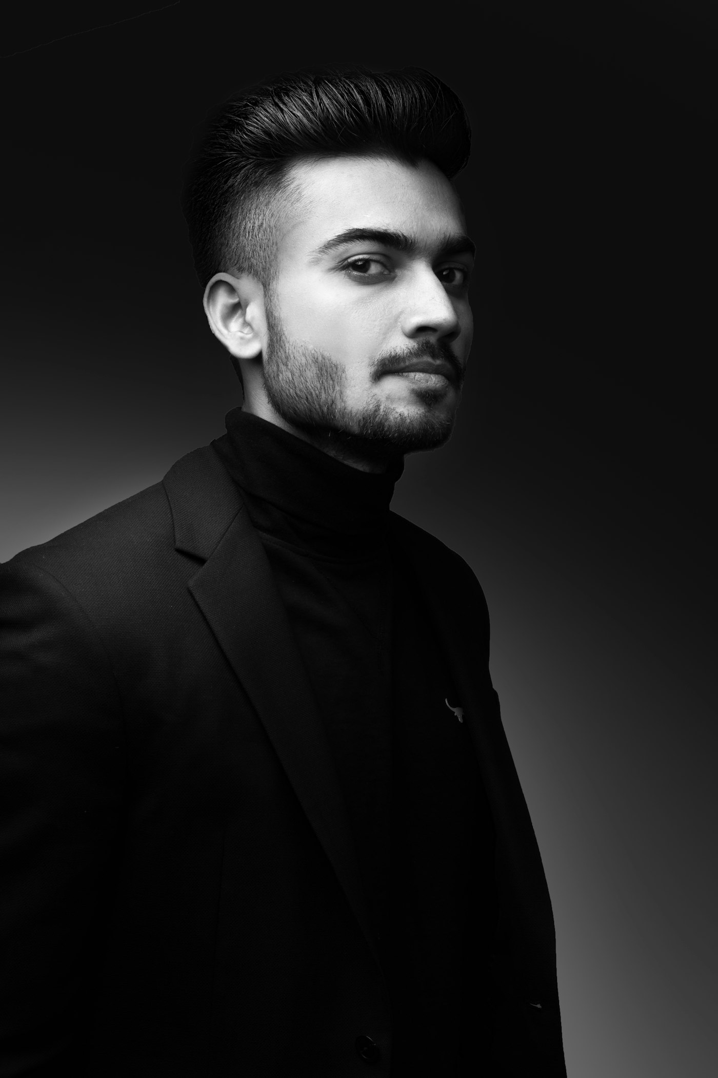 Look 04 — full bleed editorial shot with burnt sienna accents